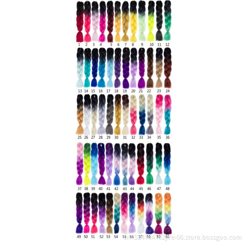 100g-165g synthetic ombre jumbo hair braid synthetic jumbo hair braid